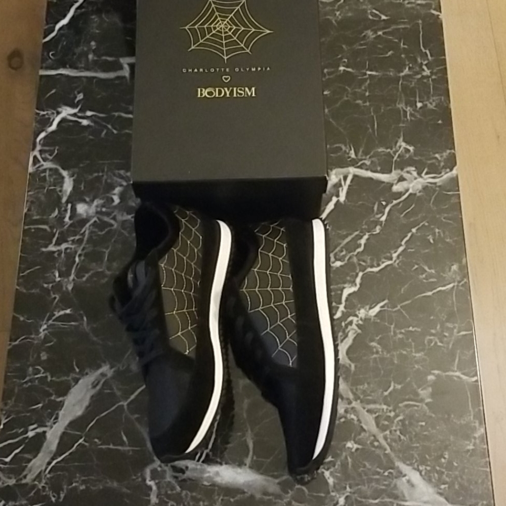 NWT Charlotte Olympia Work It! Trainers 40